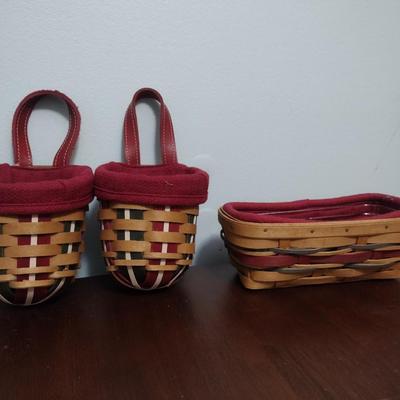 3 Small Longaberger Baskets