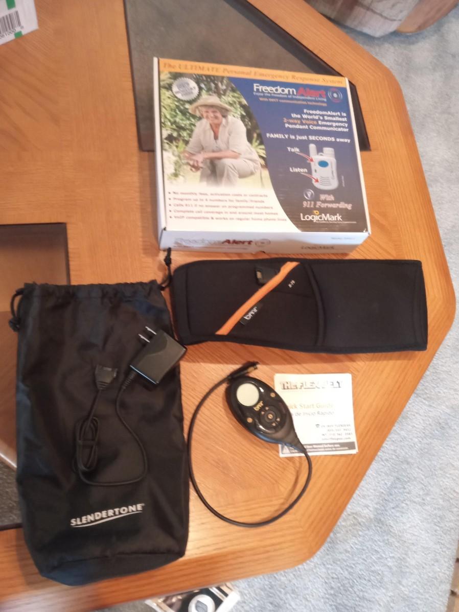 FREEDOM ALERT & A SLENDERTONE FLEX BELT AB MUSCLE TONER