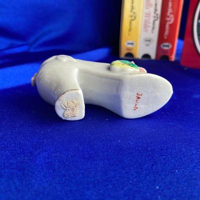 QUEEN ANNE OIL LAMP, VHS MOVIES WITH INNOCENCE AND A VINTAGE HIGH HEEL