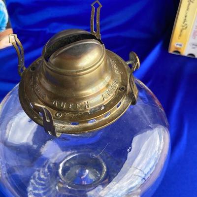 QUEEN ANNE OIL LAMP, VHS MOVIES WITH INNOCENCE AND A VINTAGE HIGH HEEL
