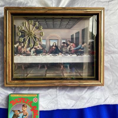 THE LAST SUPPER CLOCK, A NEAT BIBLE AND SOME OTHER LIKE ITEMS