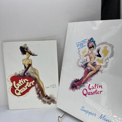 Ephemera: 1950s 3 Latin Quarter Program Menu 1960s Calendar Burlesque Paris Revue Show