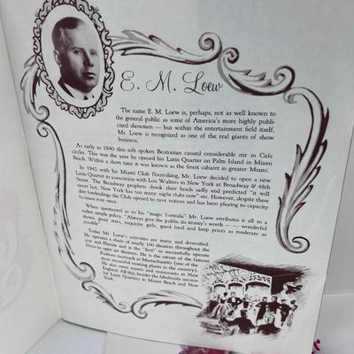 Ephemera: 1950s 3 Latin Quarter Program Menu 1960s Calendar Burlesque Paris Revue Show