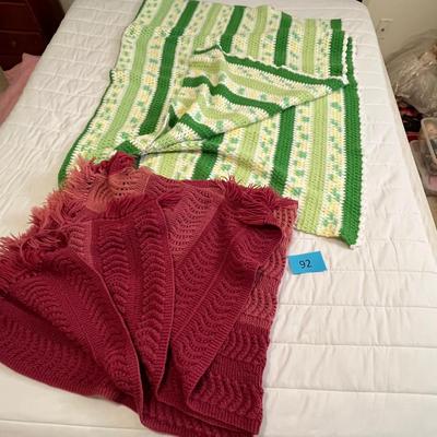 Lot of 2 Afghans