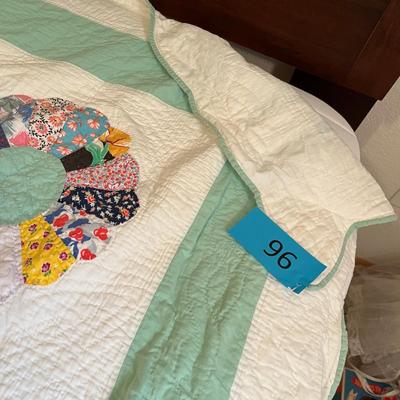 Vintage pinwheel quilt.