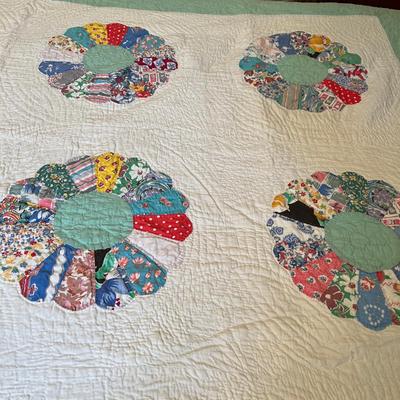 Vintage pinwheel quilt.