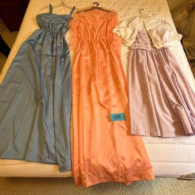 Lot of 3 vintage dresses