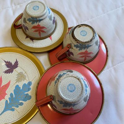 Vintage Tin Tea Set