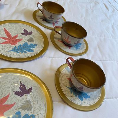 Vintage Tin Tea Set