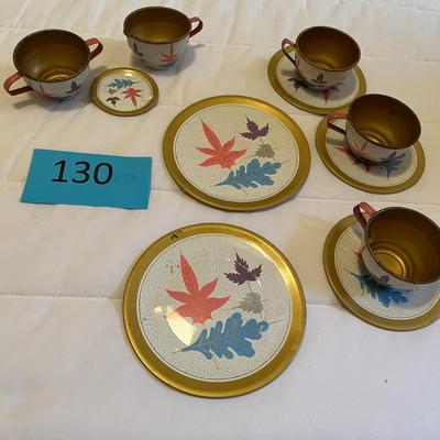 Vintage Tin Tea Set