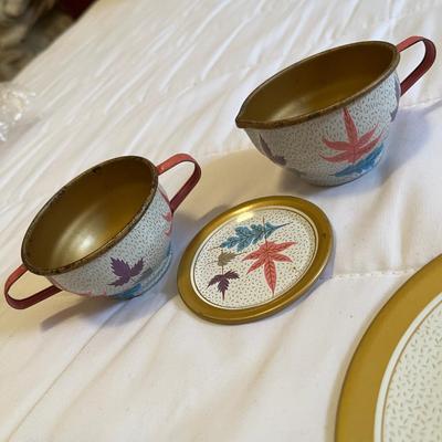 Vintage Tin Tea Set