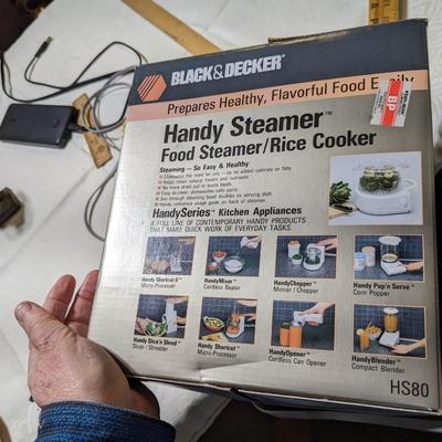 NIB Black & Decker Handy Steamer Food Steamer Rice Cooker HS80
