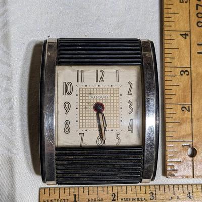 Vintage Rollup Mechanical Westclox Clock Made in USA