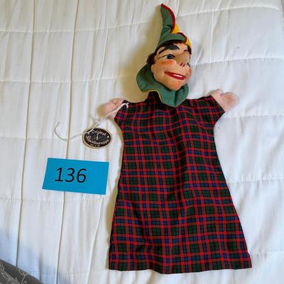 Vintage hand puppet