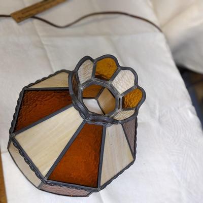 Vintage Tiffany Style Stained Glass Lamp Shade