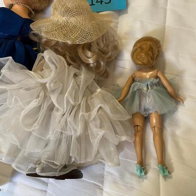 Lot of 3 dolls Effanbee and other