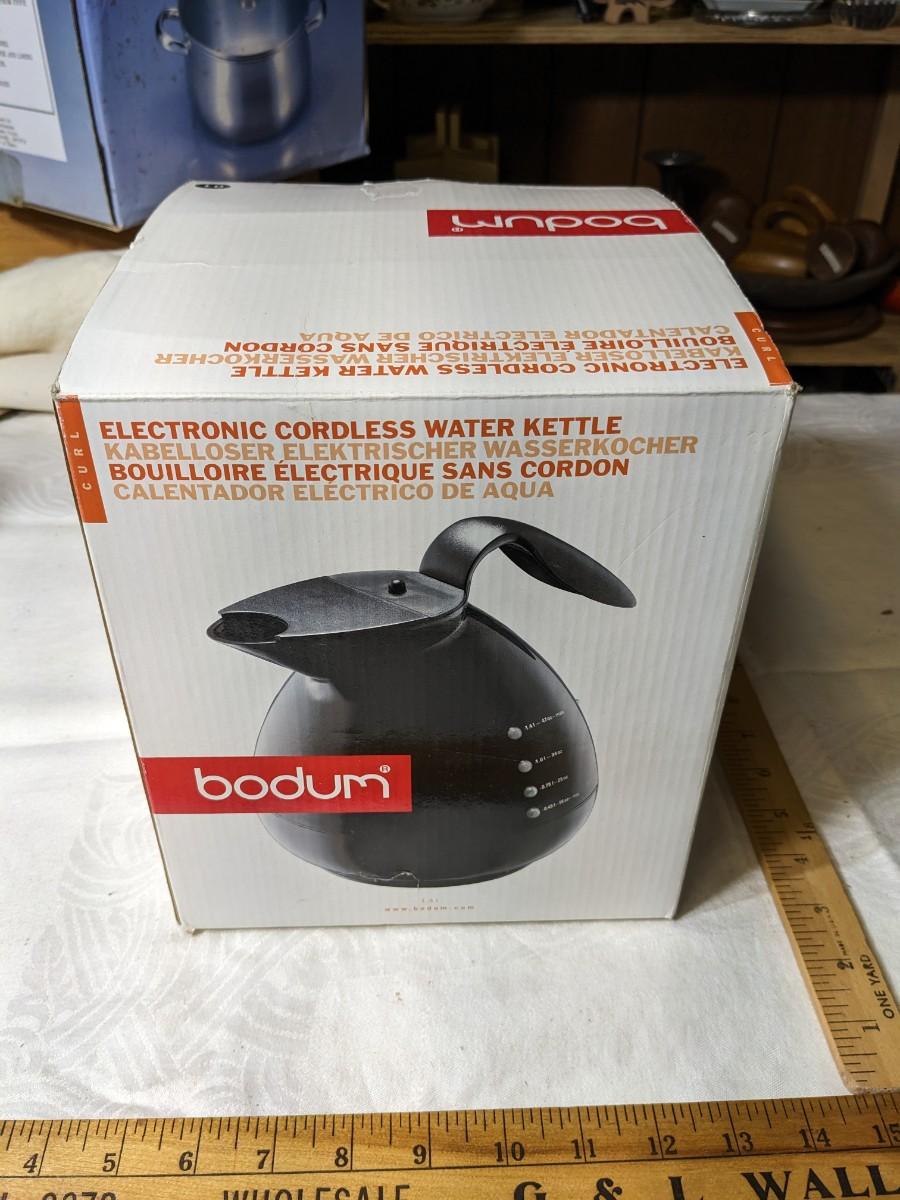 NIB Bodum Electronic Cordless Water Kettle