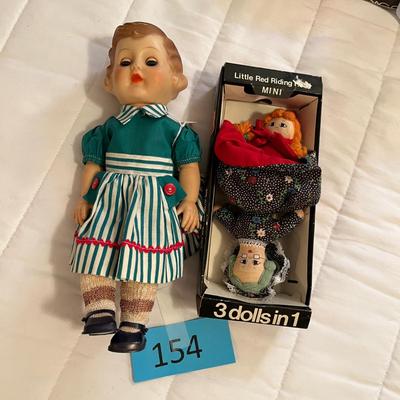 Lot of 2 dolls.