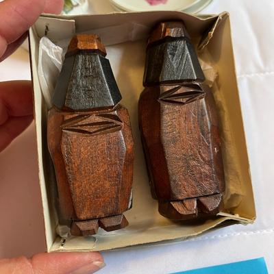 Two carved doll figures