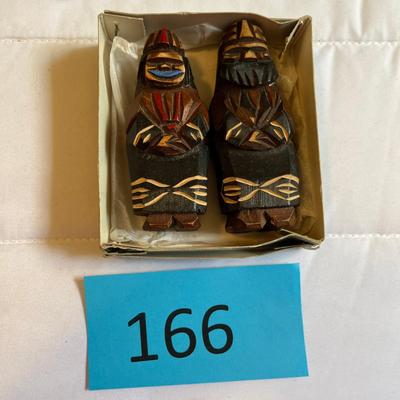 Two carved doll figures