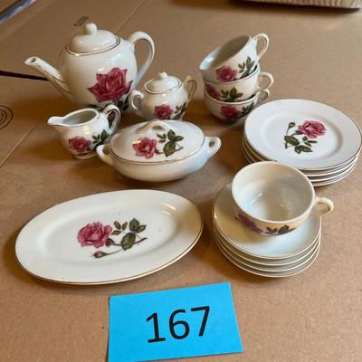 Porcelain Tea Set Roses