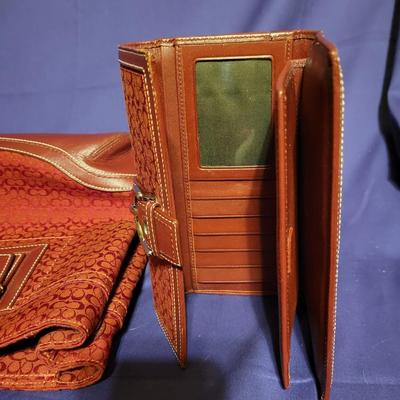 Coach with matching wallet