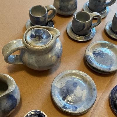 Lot of hand made tea set