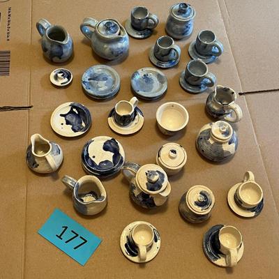 Lot of hand made tea set