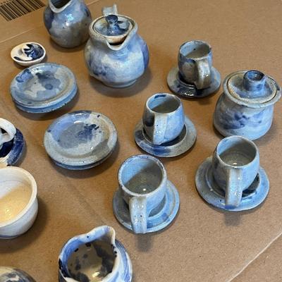 Lot of hand made tea set