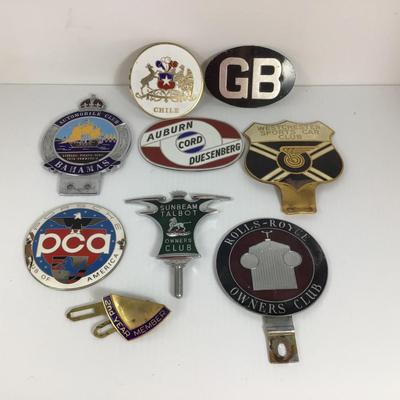103 Vintage Car Club Badges Lot of 9 GB TALBOT