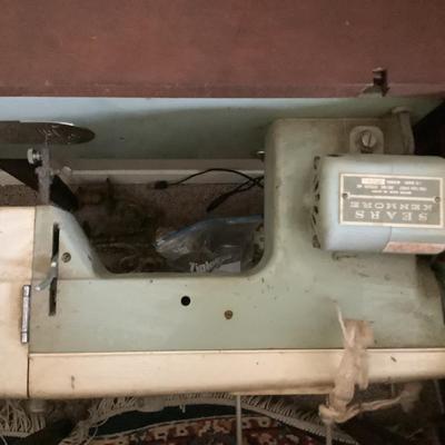 Side table that happens to have a sewing machine -Sears Kenmore in it 30"H 22" x 18" depth