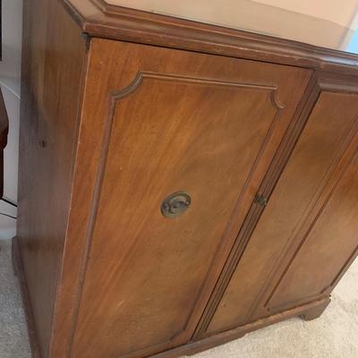 1950's Zenith wood cabinet 45"L 42"H 23.5"depth