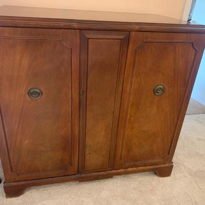 1950's Zenith wood cabinet 45"L 42"H 23.5"depth