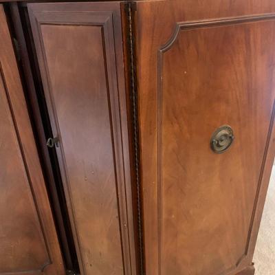 1950's Zenith wood cabinet 45"L 42"H 23.5"depth