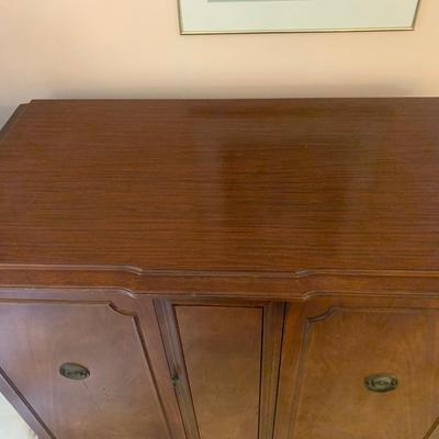 1950's Zenith wood cabinet 45"L 42"H 23.5"depth