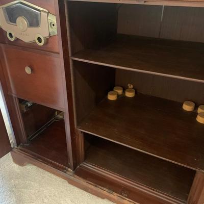 1950's Zenith wood cabinet 45"L 42"H 23.5"depth