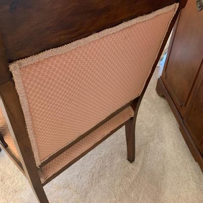 Clawfoot accent chair, original batting & coil, 39"H 23"W 19"seat depth