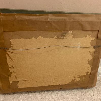 Silk tapestry appears with frame 12"H 16"W