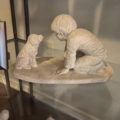 Boy and Dog- Vintage Dee Crowley - Austin Proc