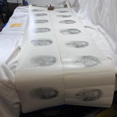 66" Black and White photo test rolls