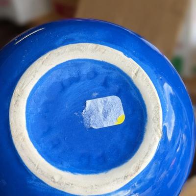 Vintage Oxford (?) Blue Stoneware 3 Bowl Set