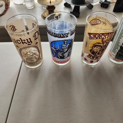 10 Different Years Kentucky Derby Glasses 1974-1992 SEE LIST FOR YEARS