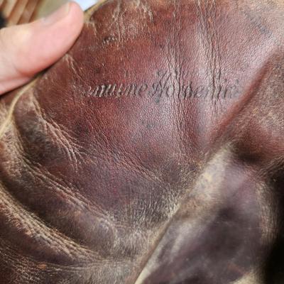 Vintage Genuine Horsehide Baseball Glove Catcher Mitt