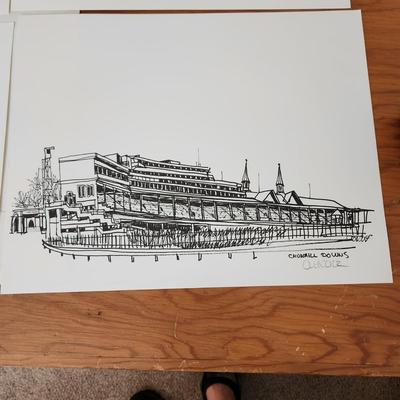 4 Louisville Prints by Bill Olendorf Signed  11