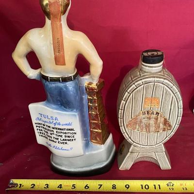 Jim Beam Tulsa Oilman Decanter