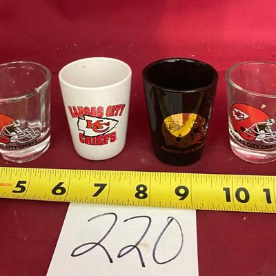 KC Chief Shot Glasses