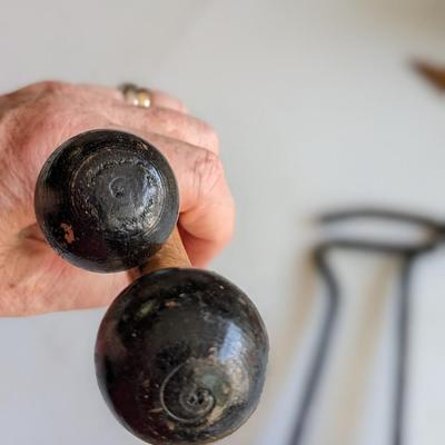 Vintage Cobbler Shoe Spreader, Wooden Juggling Pins