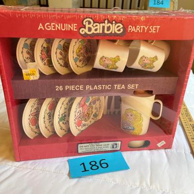 1990s Plastic BARBIE tea set
