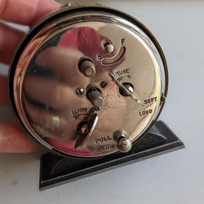 Antique Black 1935 Westclox Baby Ben Style 4 Alarm Clock-Working