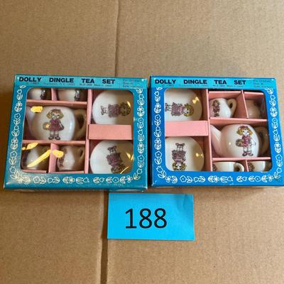 Two Sets of Dolly Dingle Tea Sets